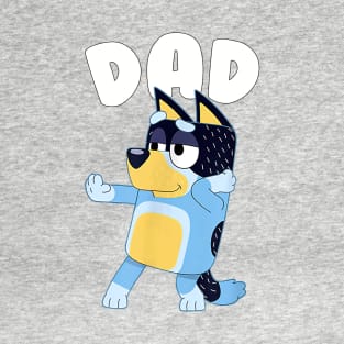 Blueys Dad, Blueys Dog Cartoon T-Shirt